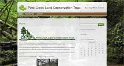 Desktop Screenshot of pinecreeklandtrust.org